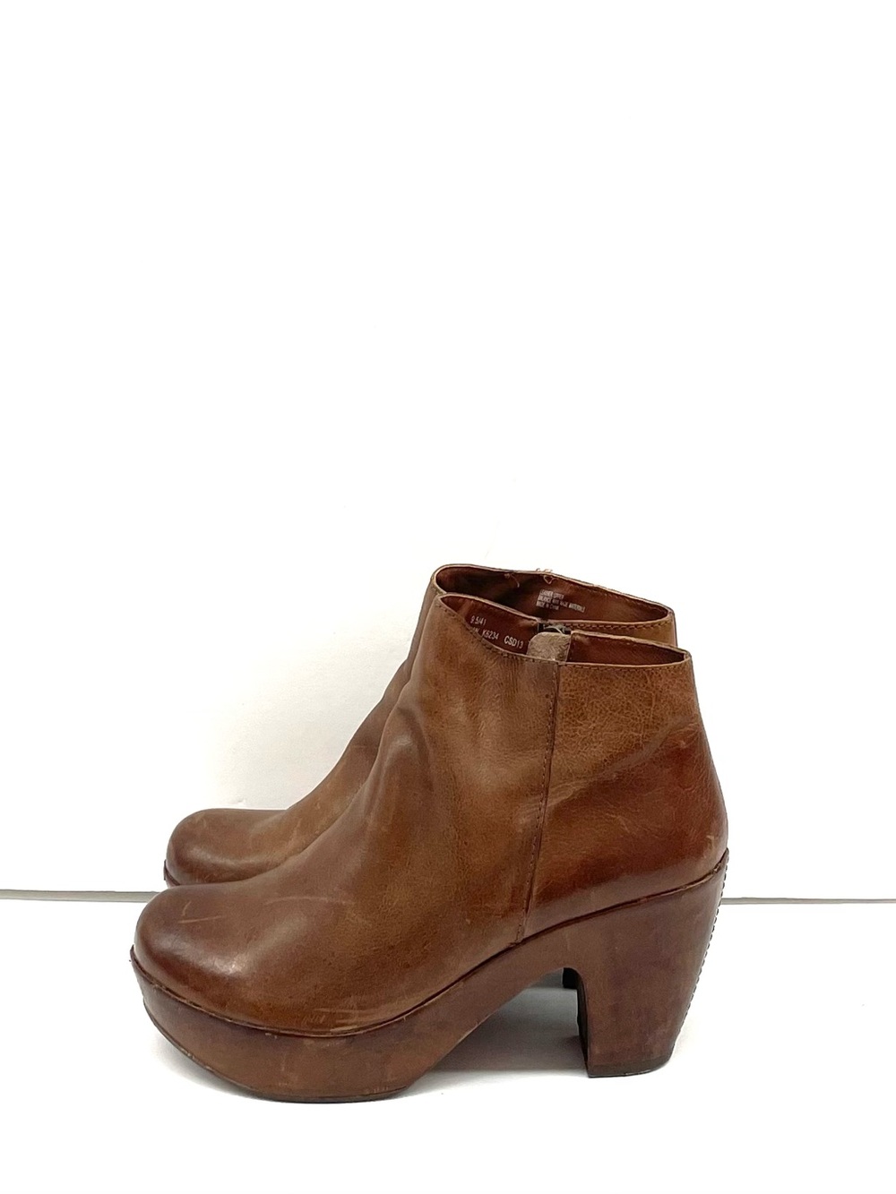 Kork-Ease Ramona Brown Leather Ankle booties